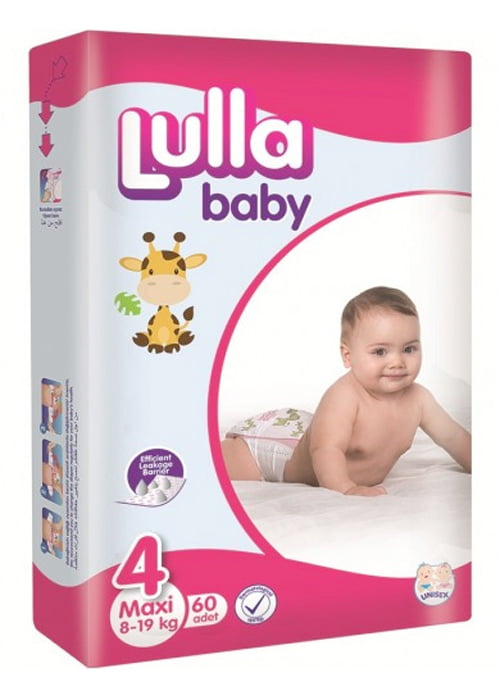 Scutece pentru copii LULLA BABY 4 Maxi 8-18 kg 60 buc