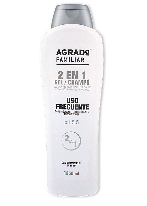 Sampon-gel de dus AGRADO 1.25 L Familiar