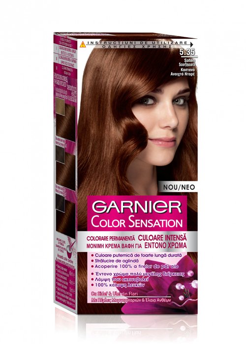 Vopsea pentru par GARNIER COLOR SENSATION №5.35 Cinnamon b