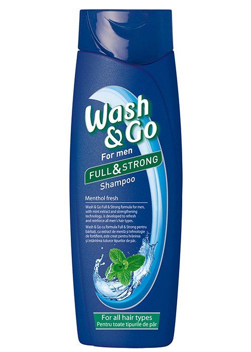 Sampon pentru par WASH AND GO 400 ml Mentol fresh