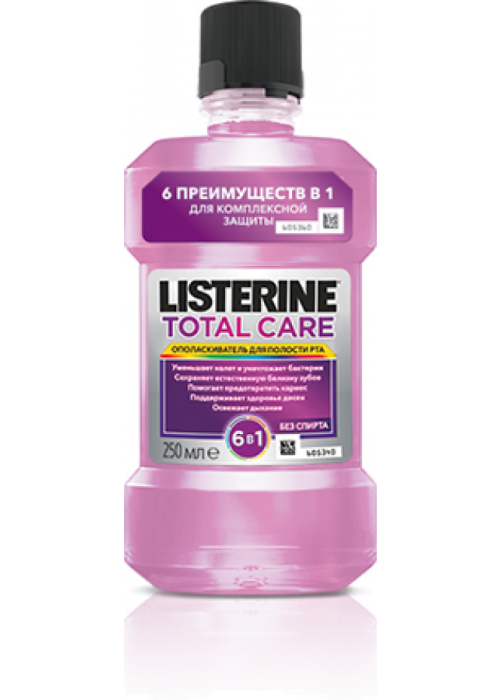 Зубной ополаскиватель LISTERINE 250 мл Total Care