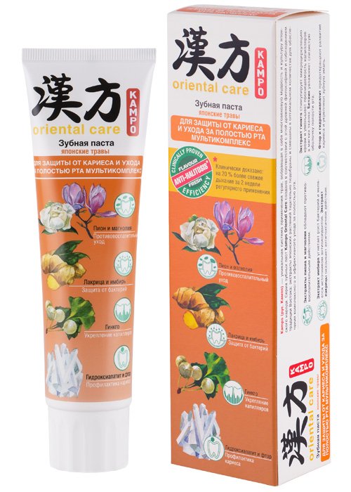 Зубная паста KAMPO ORIENTAL 100 мл Защита от кариеса