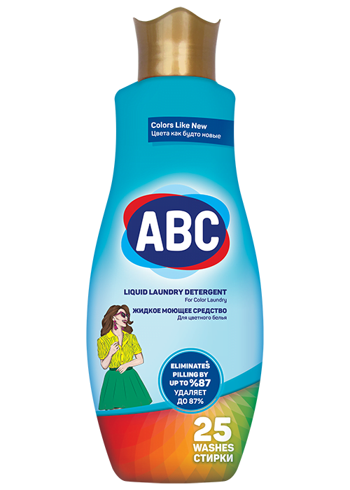 Стиральный жидкий порошок ABC 1.5 л Color