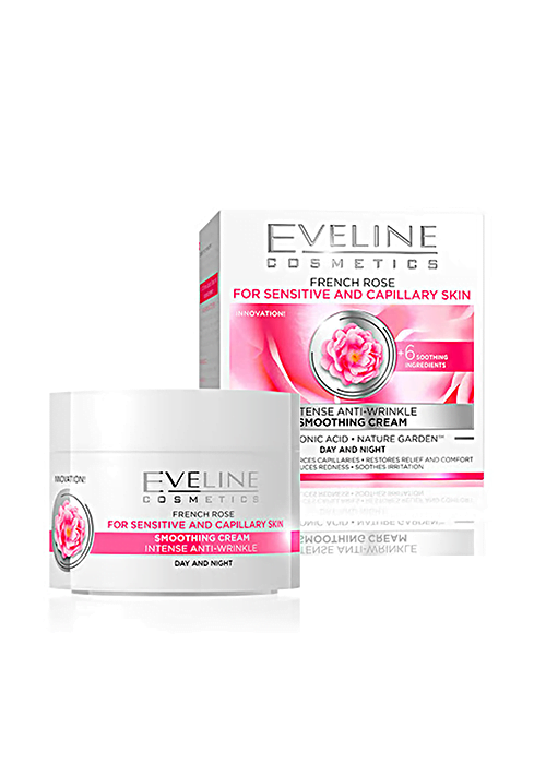 Крем для лица EVELINE 6 COMPONENTE 50 мл Гиалуроновая кислота и французская роза