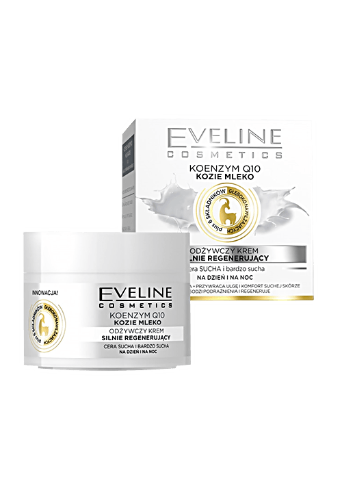 Crema pentru fata EVELINE 6 COMPONENTE 50 ml Coenzima Q10 si Lapte de capra