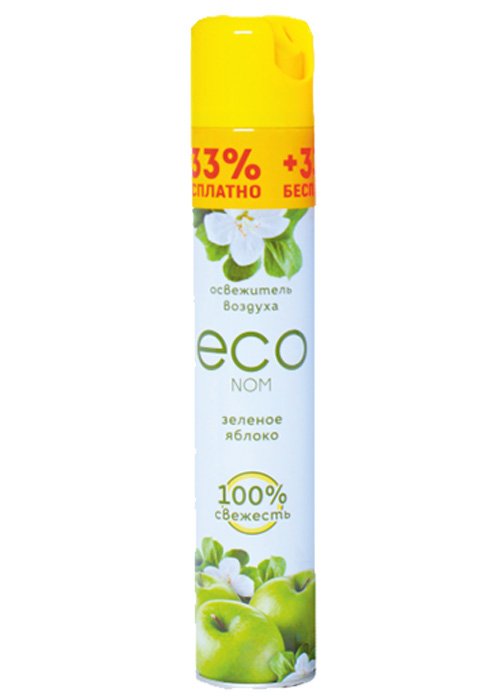 Освежитель воздуха ECO NOM 350 мл Зеленое яблоко