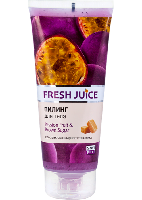 Exfoliere pentru corp FRESH JUICE 200 ml Passion fruit si brown sugar
