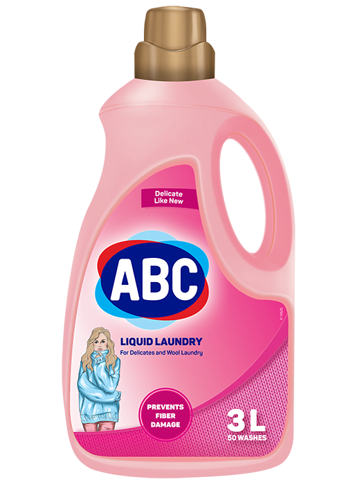 Стиральный жидкий порошок ABC 3 л Delicate
