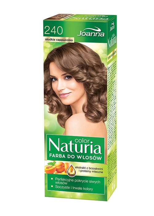 Vopsea pentru par JOANNA NATURIA COLOR №240 Castaniu deschis