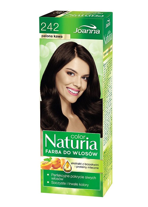 Vopsea pentru par JOANNA NATURIA COLOR №242 Castaniu inchis
