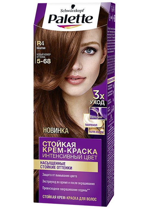 Vopsea pentru par PALETTE №R-4 Castan