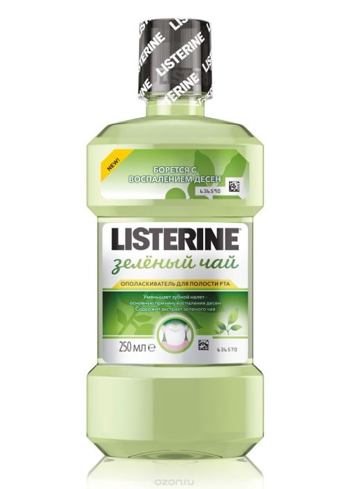 Зубной ополаскиватель LISTERINE 250 мл Зелёный чай