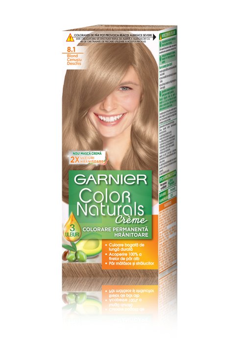 Vopsea pentru par GARNIER COLOR NATURALS №8.1 Blond Deschis Cenusiu