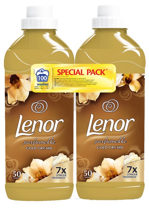 Set Balsam pentru rufe LENOR 2x1.2 L Gold