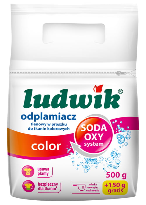 Praf pentru indepartarea petelor LUDWIK 650 g OXI system color