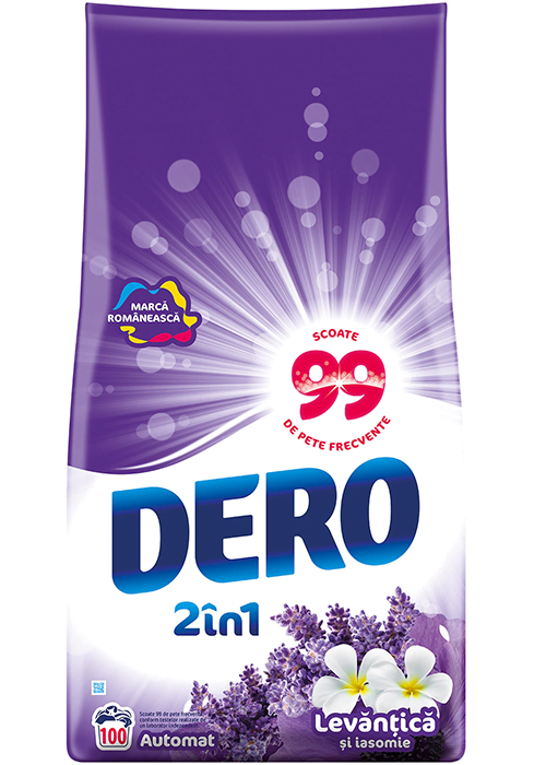 Detergent automat DERO 10 kg 2in1 Lavanda si Iasomie