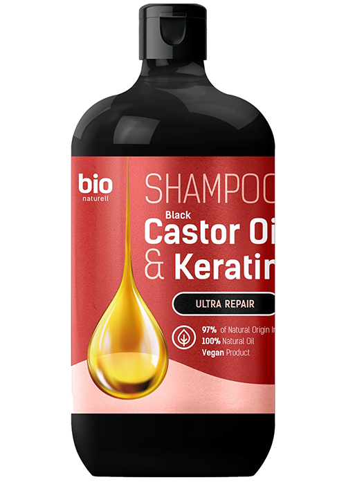 Sampon pentru par BIO NATURELL 946 ml Black Castor Oil & Keratin