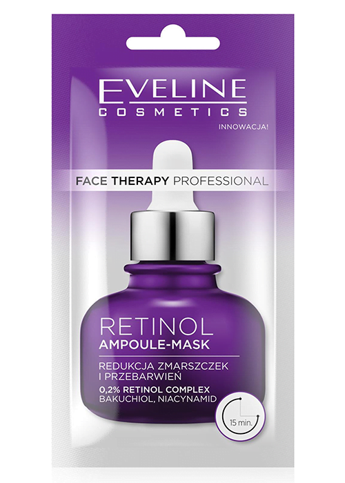 Masca fiola pentru fata EVELINE Face Therapy Professional 8 ml Retinol