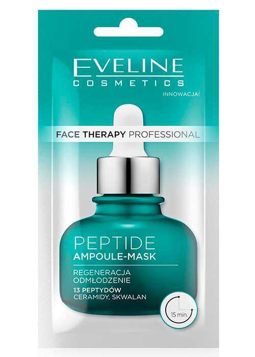 Masca fiola pentru fata EVELINE Face Therapy Professional 8 ml Peptide