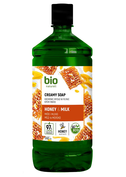 Sapun lichid BIO NATURELL 946 ml Miere si lapte rezerva
