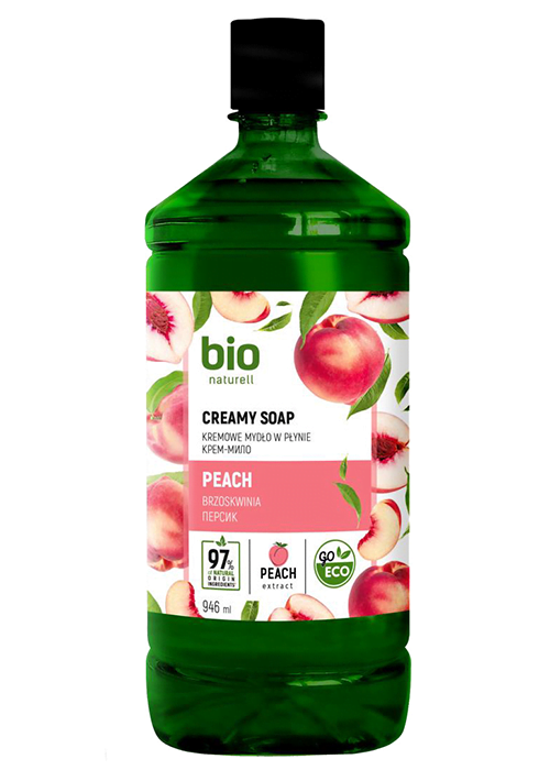 Sapun lichid BIO NATURELL 946 ml Piersic rezerva
