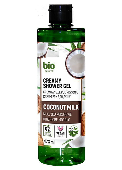 Gel de dus BIO NATURELL 473 ml Lapte de Cocos
