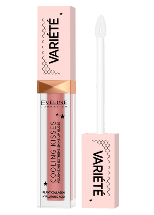 Блеск для губ EVELINE Variete Cooling Kisses 6,8мл № 03 для увеличения объема губ