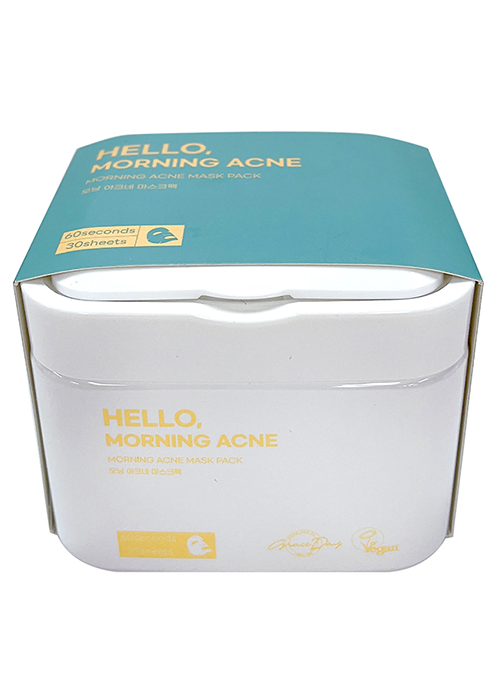 Set de masti pentru fata GRACE DAY HELLO MORNING 30 buc Acid Salicilic Contra acnee