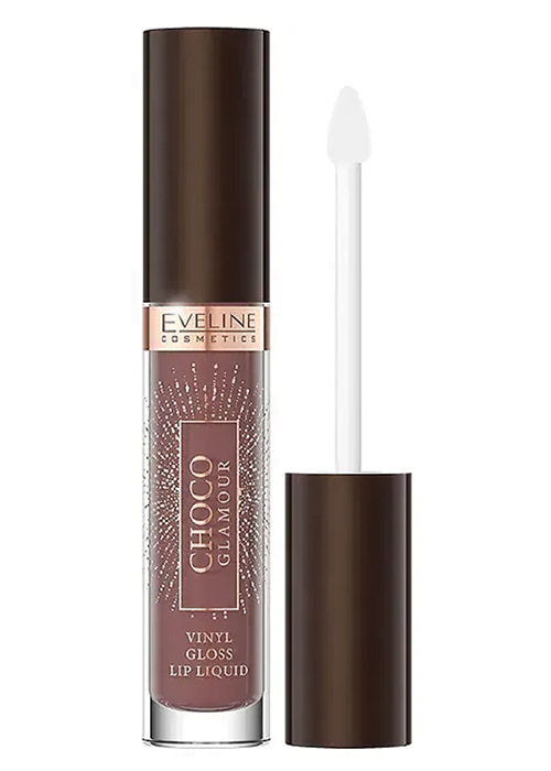 Помада жидкая EVELINE Choco Glamour Vinyl Gloss 4.5 мл № 02