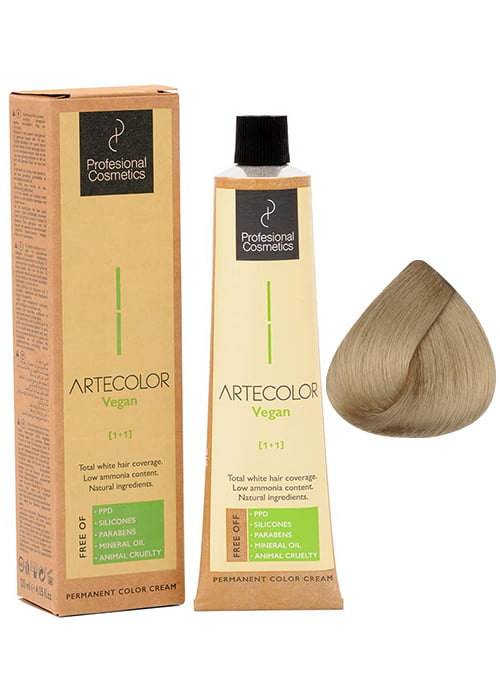 Vopsea pentru par PROFESIONAL COSMETICS ARTECOLOR Vegan 10.0 120 ml