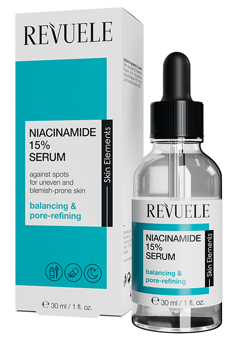 Serum pentru fata REVUELE Niacinamide 30 ml Sebum control si tratarea imperfecțiuni