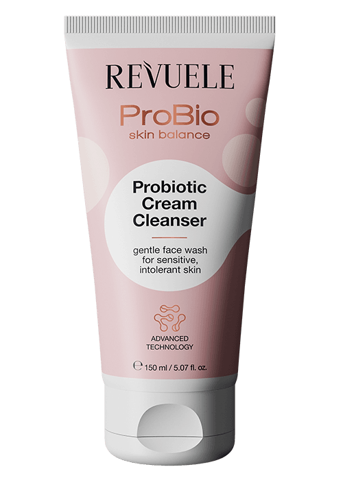 Solutie-crema pentru spalarea fetei REVUELE PROBio Skin 150 ml pentru pielea sensibila