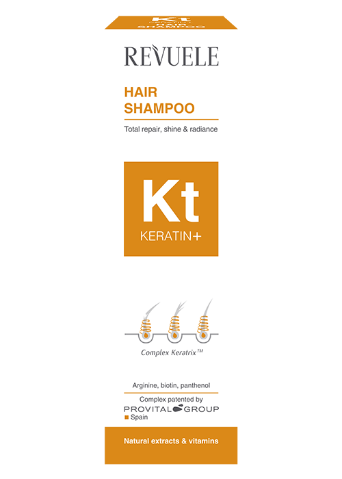 Sampon pentru par REVUELE Keratin+ 200 ml pentru par fragil
