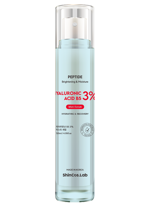 Serum-mist pentru fata SHINCOS.LAB Hialuron + Vitamin B5 120 ml Hidratare