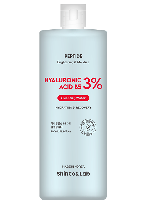Очищающая вода для лица SHINCOS.LAB Hialuron + Vitamin B5 500 мл Увлажнение