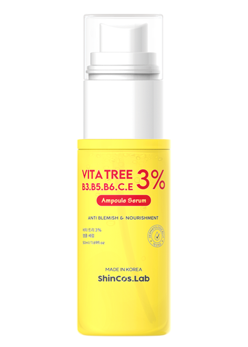 Serum pentru fata SHINCOS.LAB Vita Tree 50 ml Stralucitor cu complex de vitamine