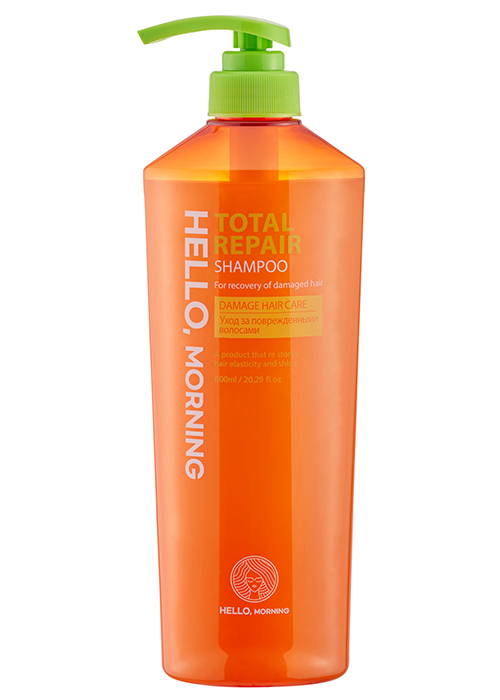 Шампунь для волос HELLO MORNING 600 мл Тотальное восстановление